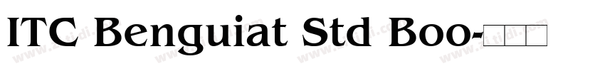 ITC Benguiat Std Boo字体转换